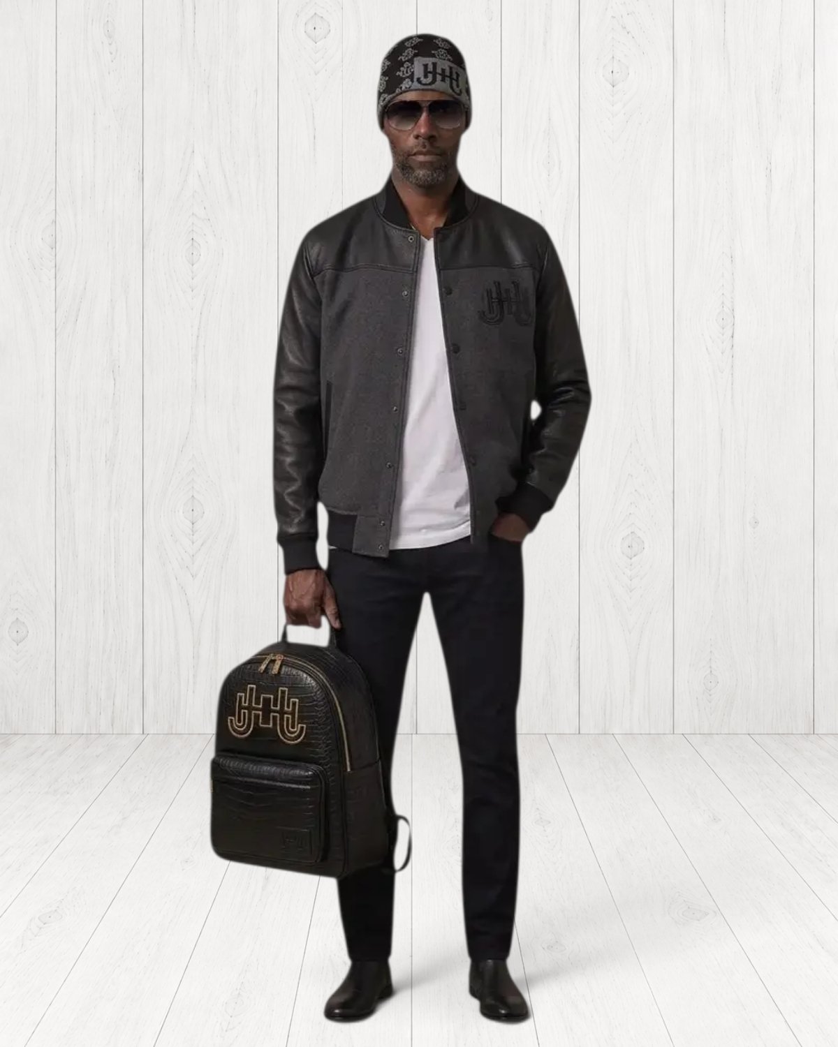 Astelle Varsity Jacket — Charcoal