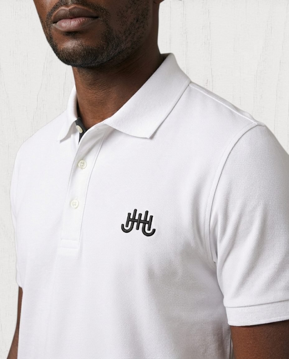 Baymere Piqué Polo Shirt — Blanc view 5
