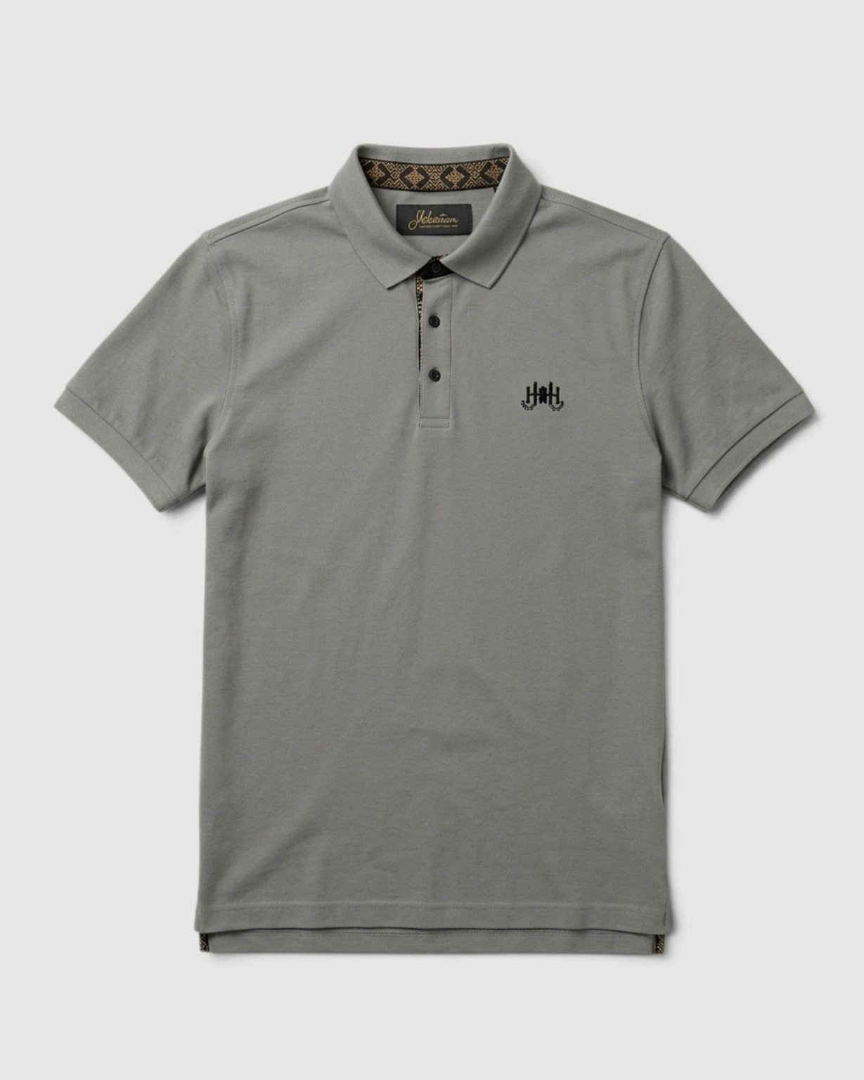 Baymere Piqué Polo Shirt — Heather Grey