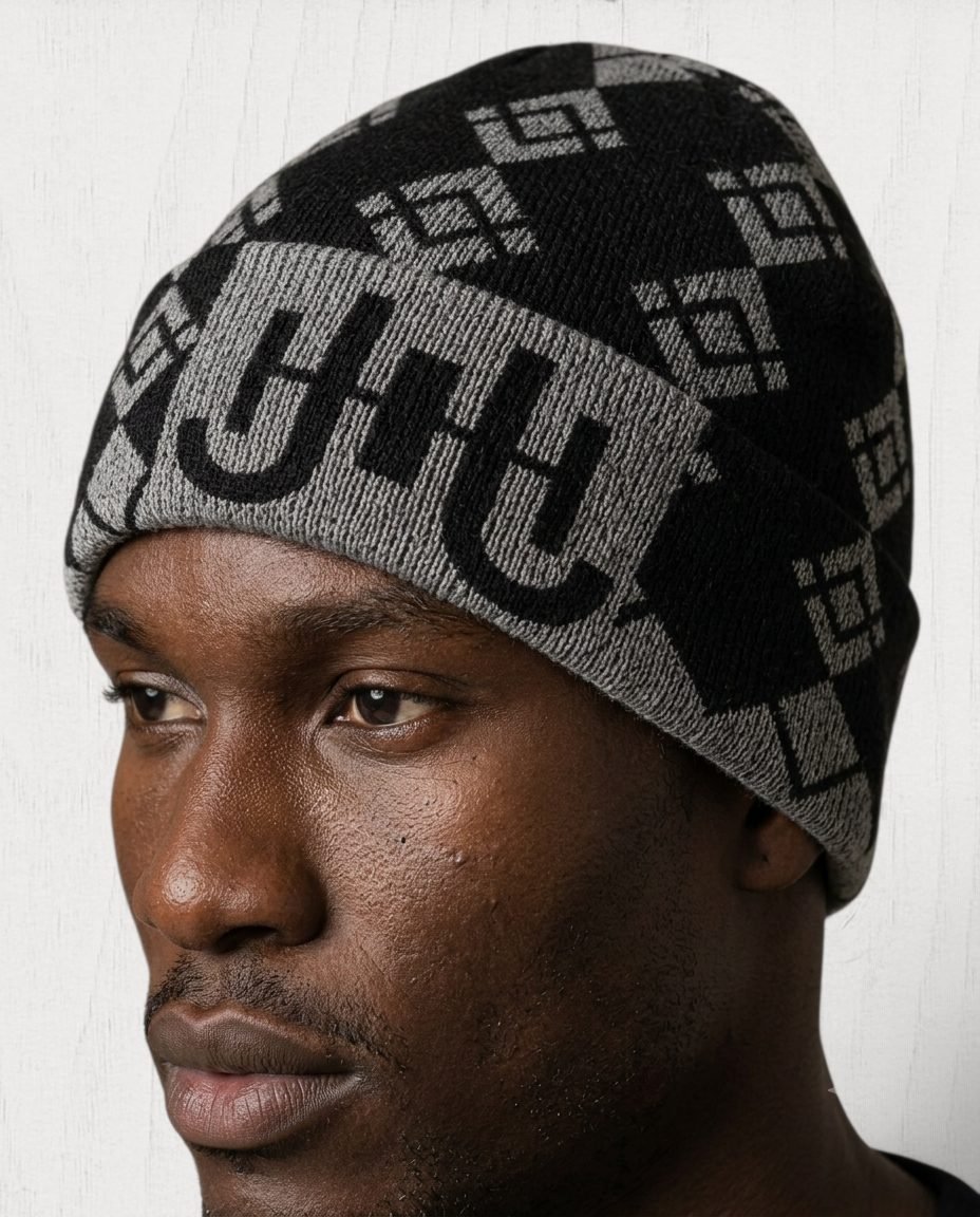 Bower Rib-Knit Beanie — Noir view 3