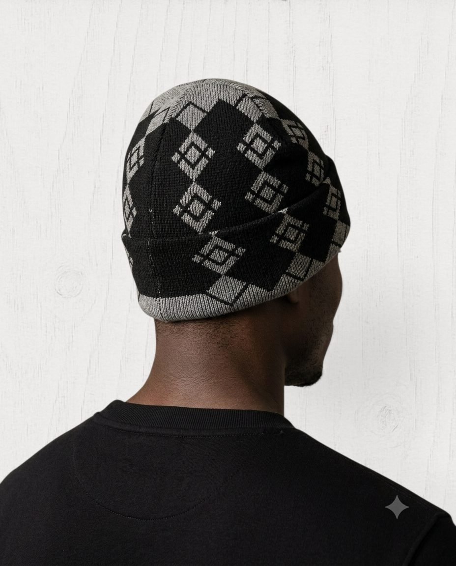 Bower Rib-Knit Beanie — Noir view 4