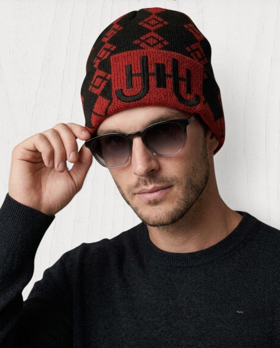 Bower Rib-Knit Beanie — Rouge view 2