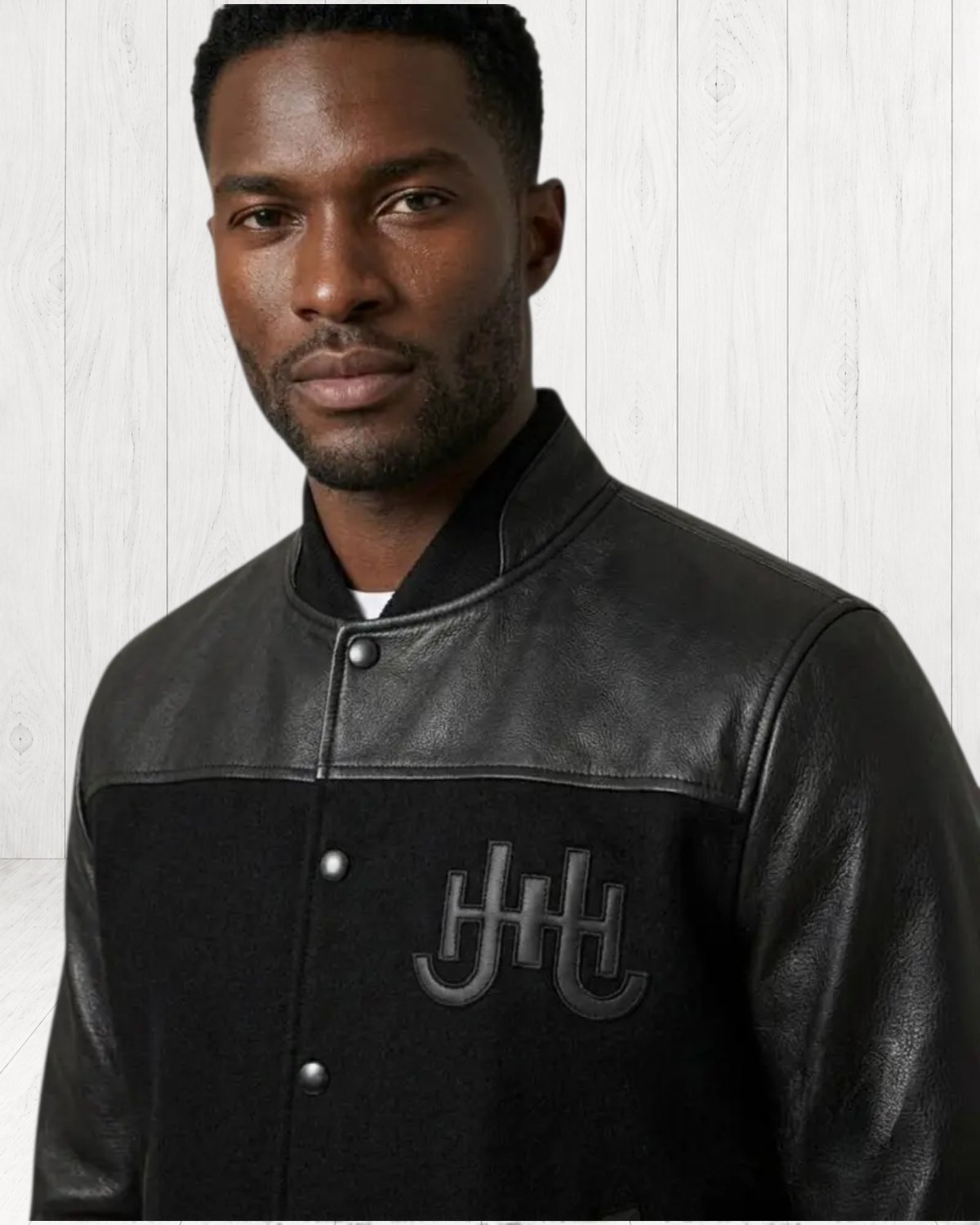 Bridgeline Varsity Jacket — Black view 4