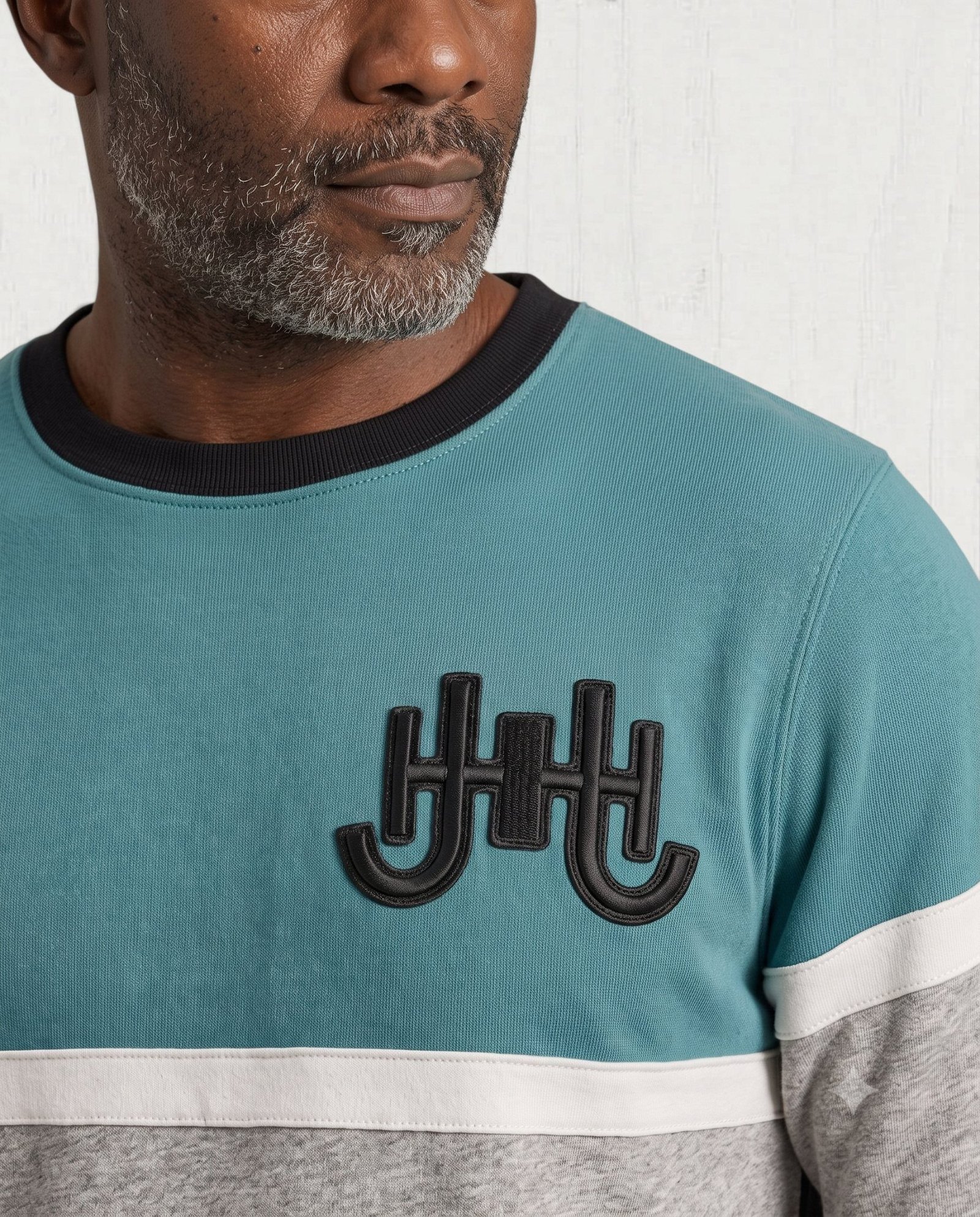 Empyr Colorblock Sweatshirt — Teal — Detail view