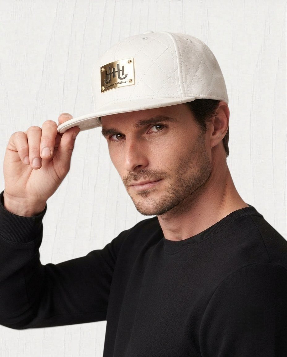 Flatrin Structured Cap — Blanc view 2
