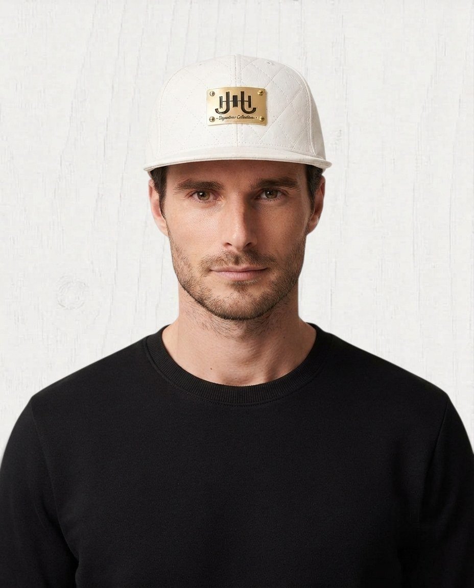 Flatrin Structured Cap — Blanc view 3