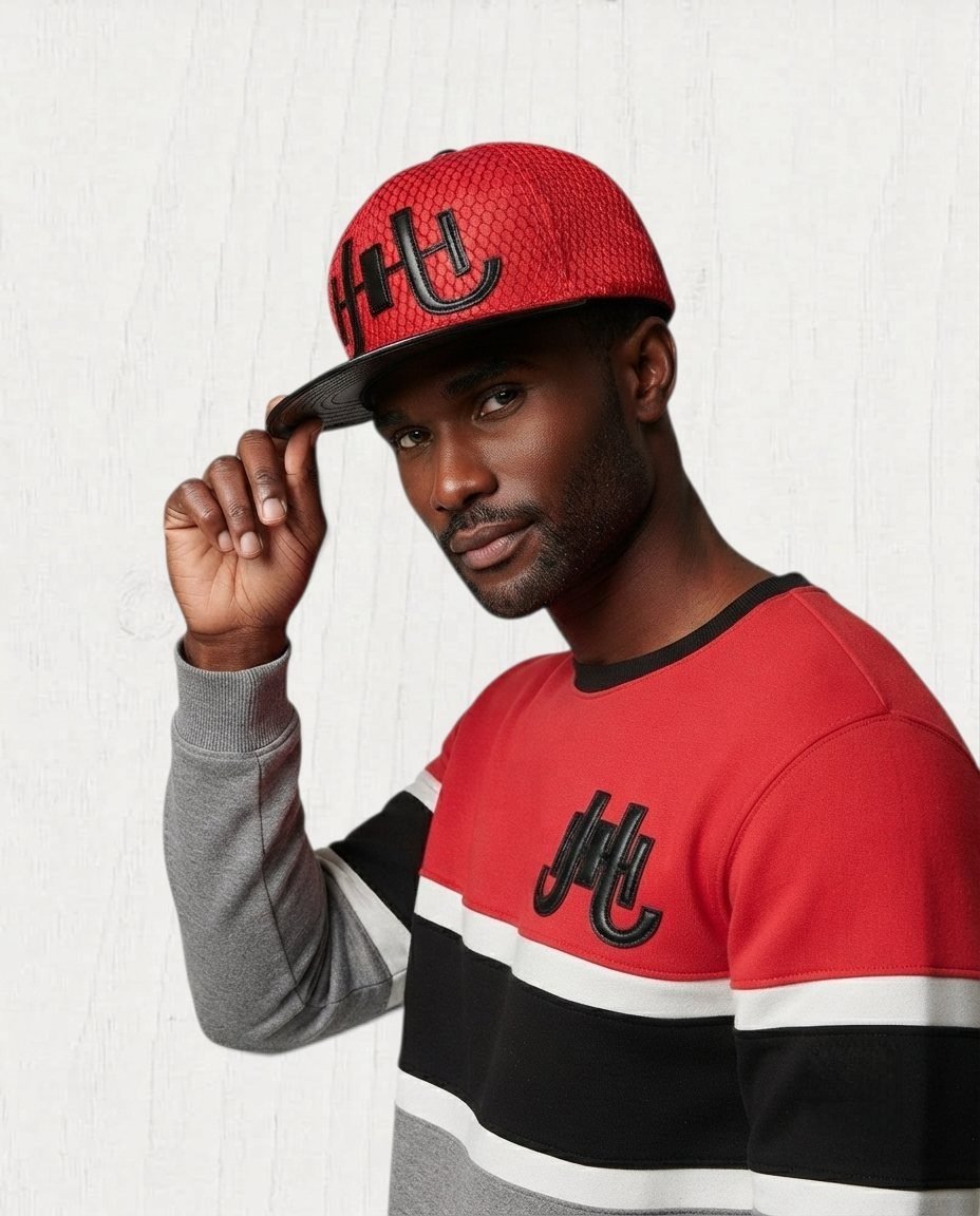 Fulten Mixed-Material Mesh Cap — Rouge view 2