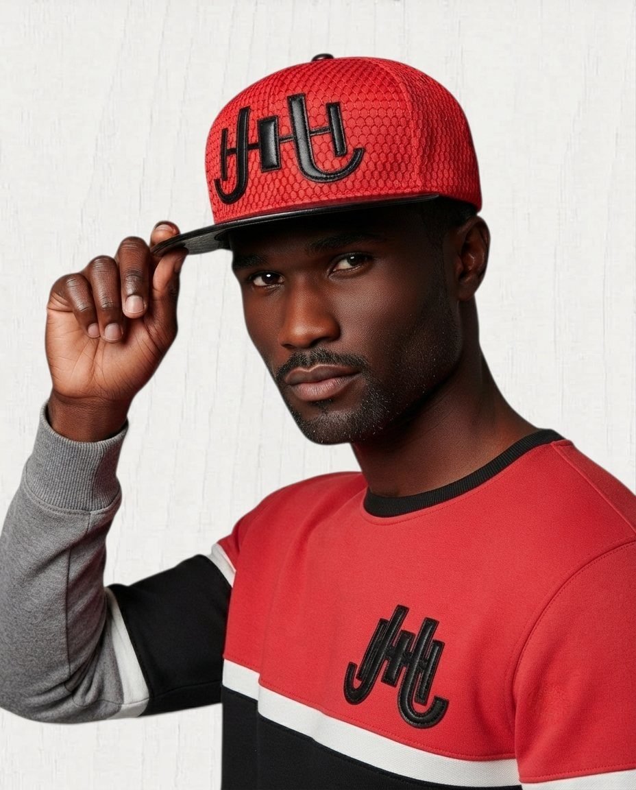 Fulten Mixed-Material Mesh Cap — Rouge view 3