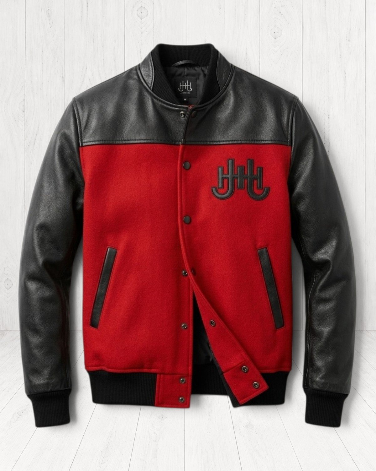 Laurelle Varsity Jacket — Rouge