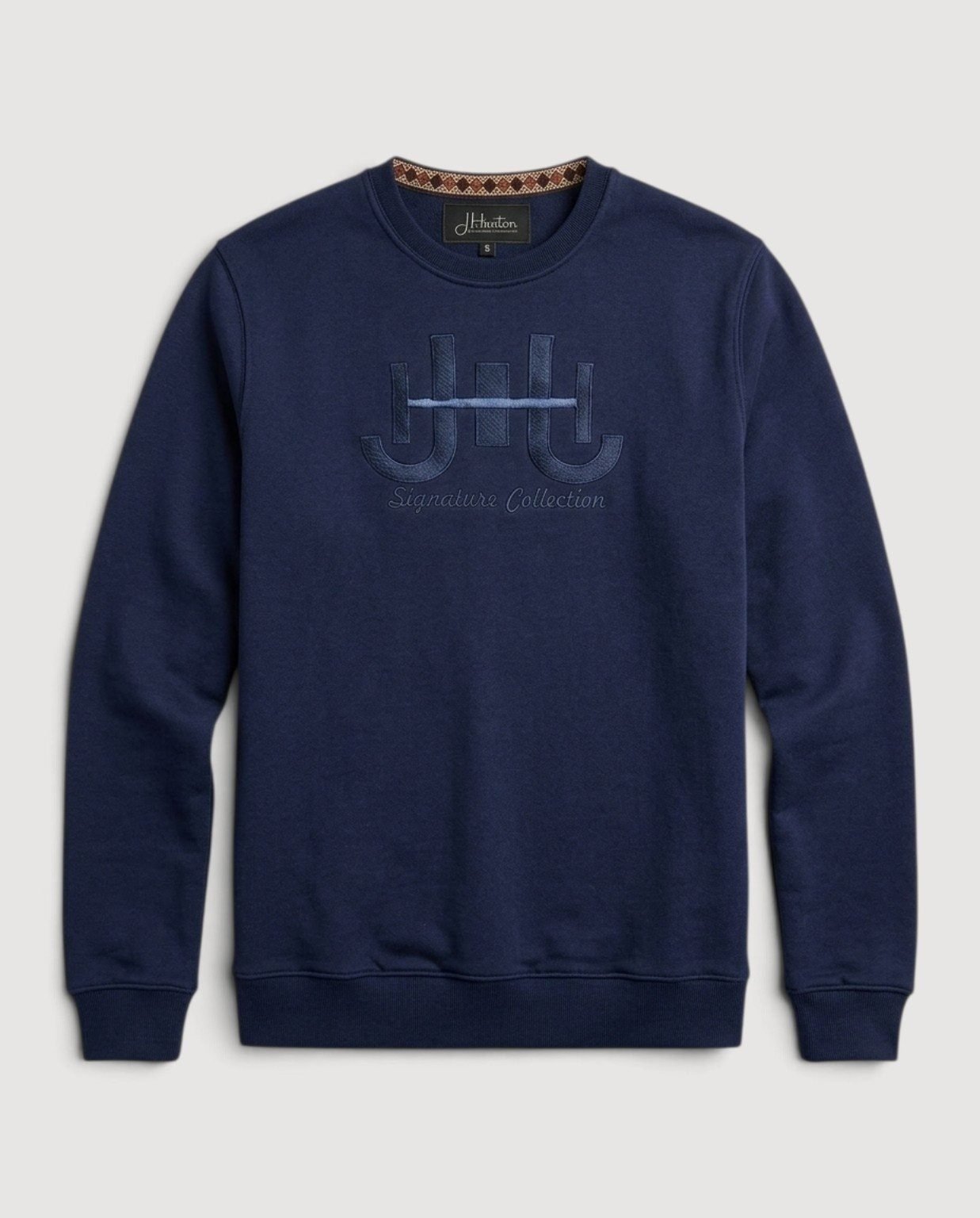 Suttone Embroidered Sweatshirt — Navy